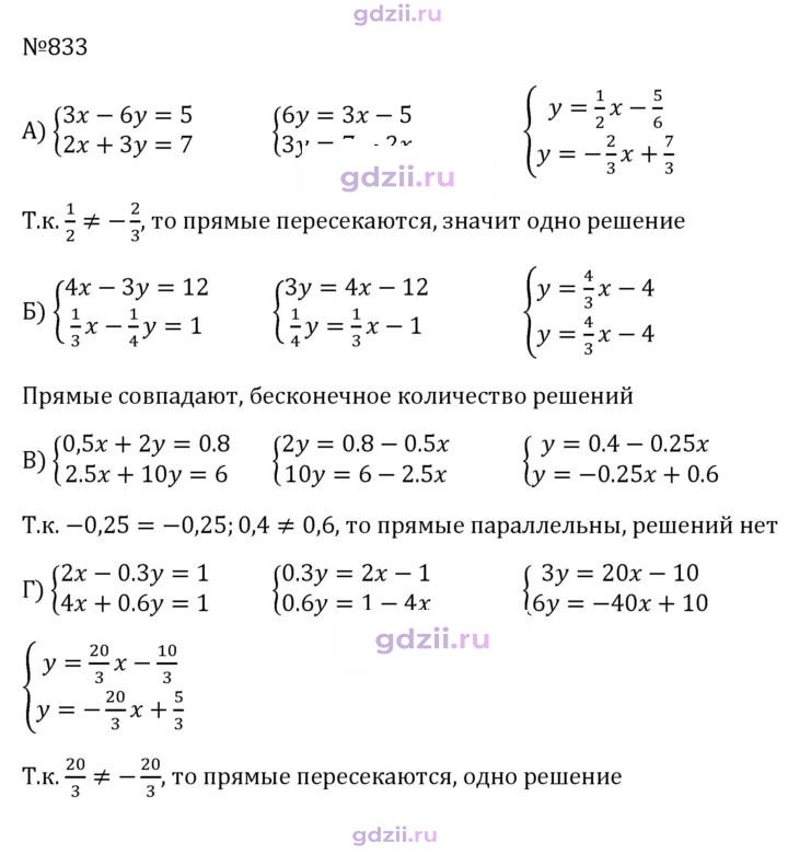 Скан решения номера 833