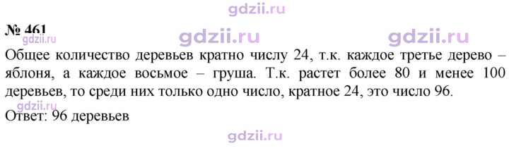 Скан решения номера 461