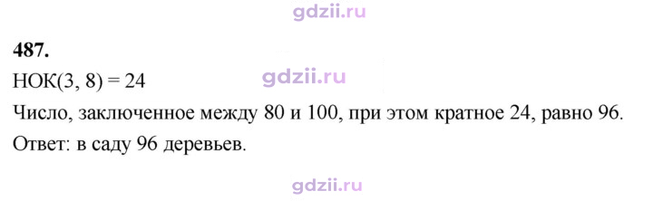 Скан решения номера 487