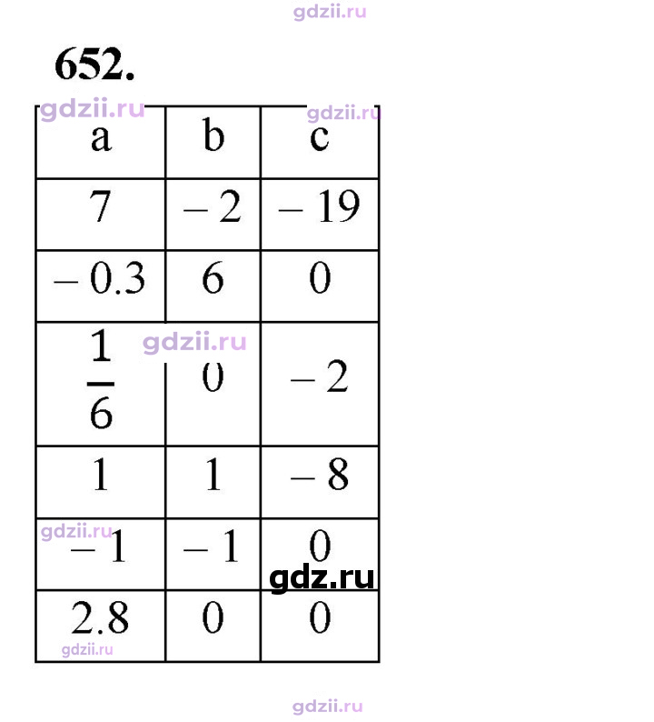 Скан решения номера 652