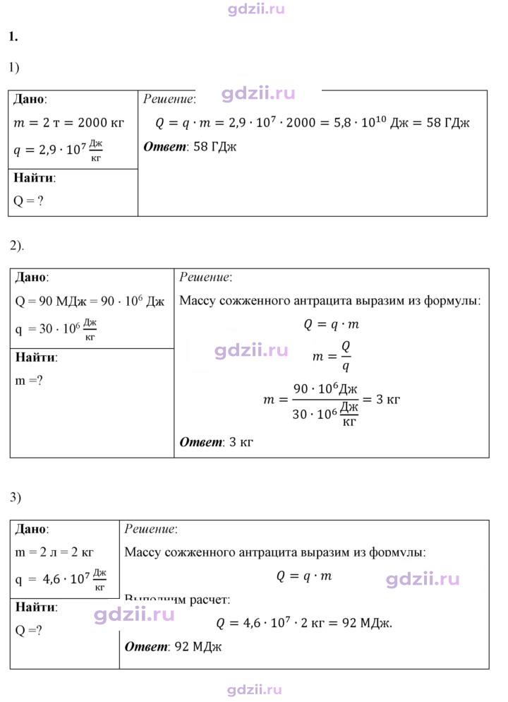 Скан решения номера 1