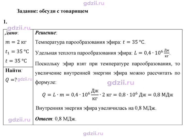 Скан решения номера 1