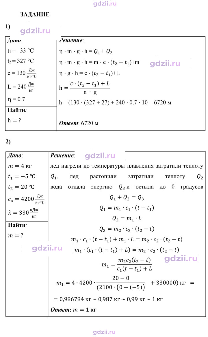 Скан решения номера 1