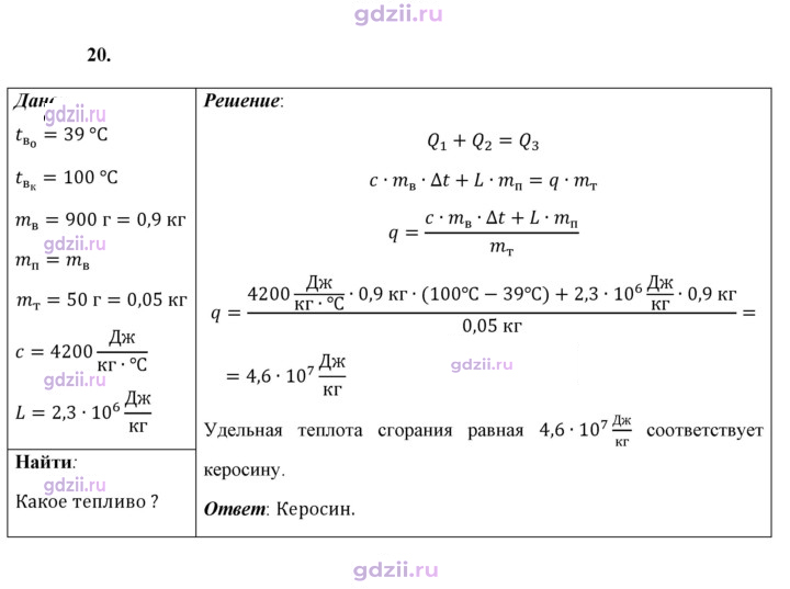 Скан решения номера 20