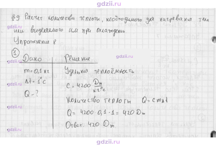 Скан решения номера 1