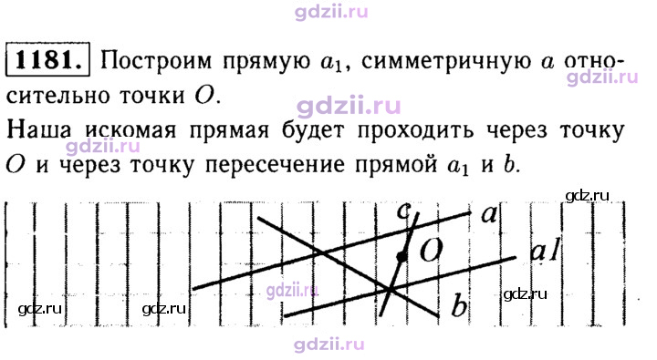 Скан решения номера 1181