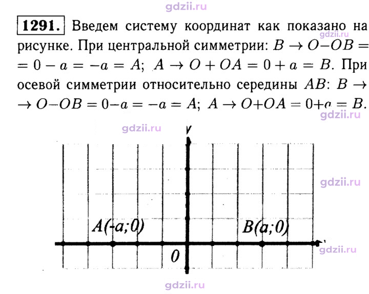 Скан решения номера 1291
