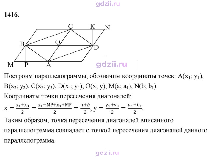 Скан решения номера 1416