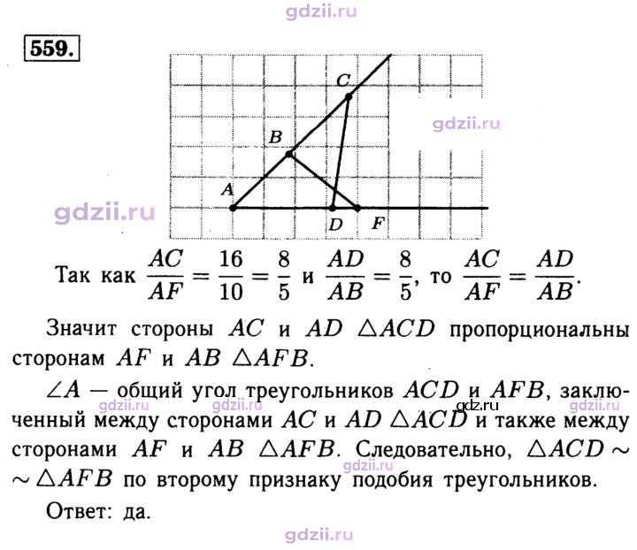 Скан решения номера 559