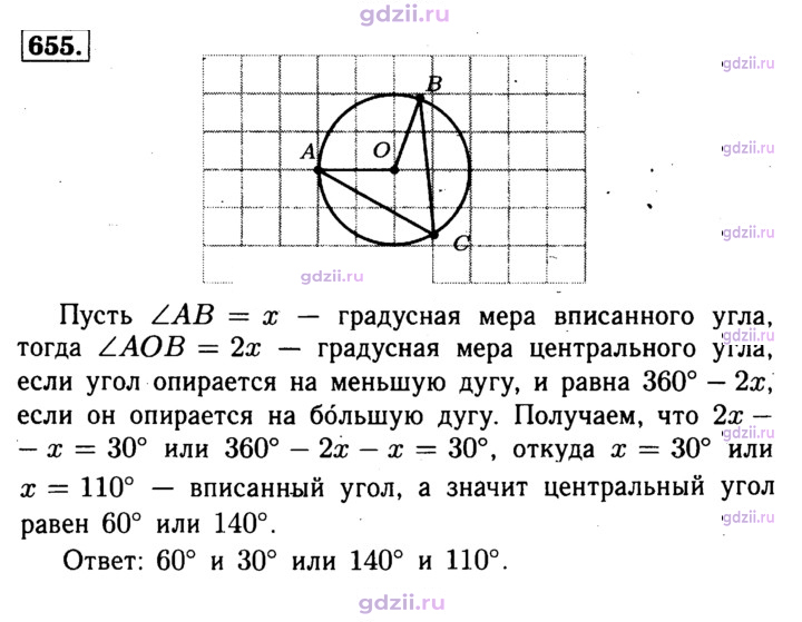Скан решения номера 655