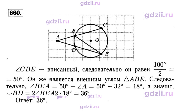 Скан решения номера 660