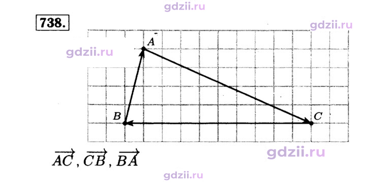 Скан решения номера 738