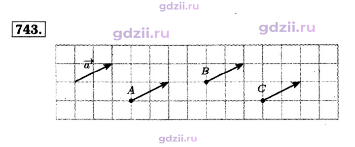 Скан решения номера 743