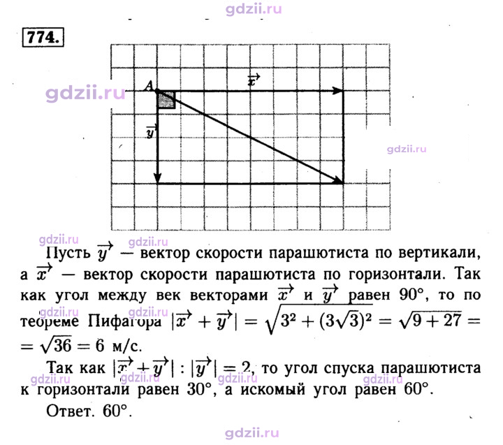 Скан решения номера 774