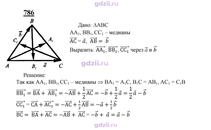 Скан решения номера 786