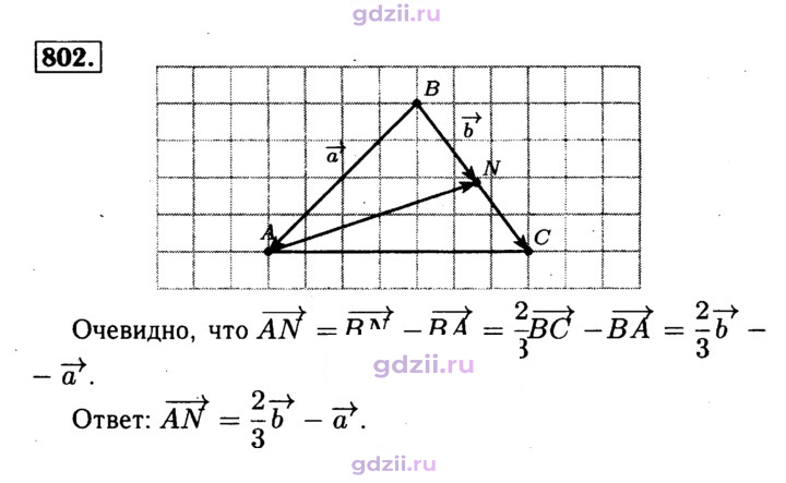 Скан решения номера 802