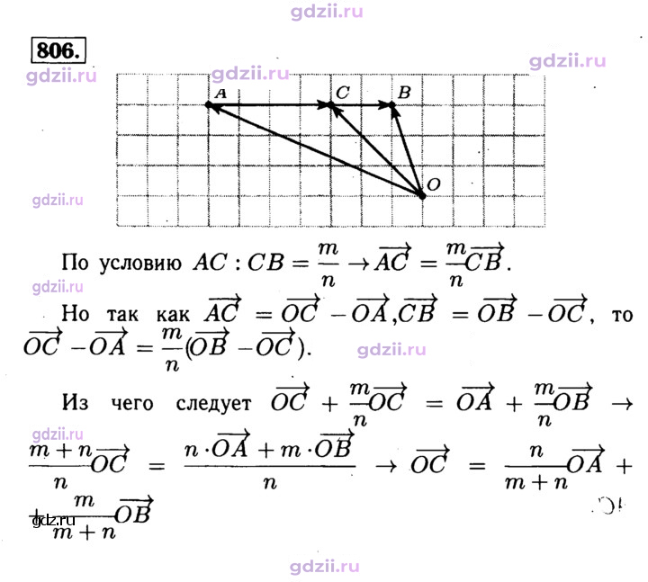 Скан решения номера 806