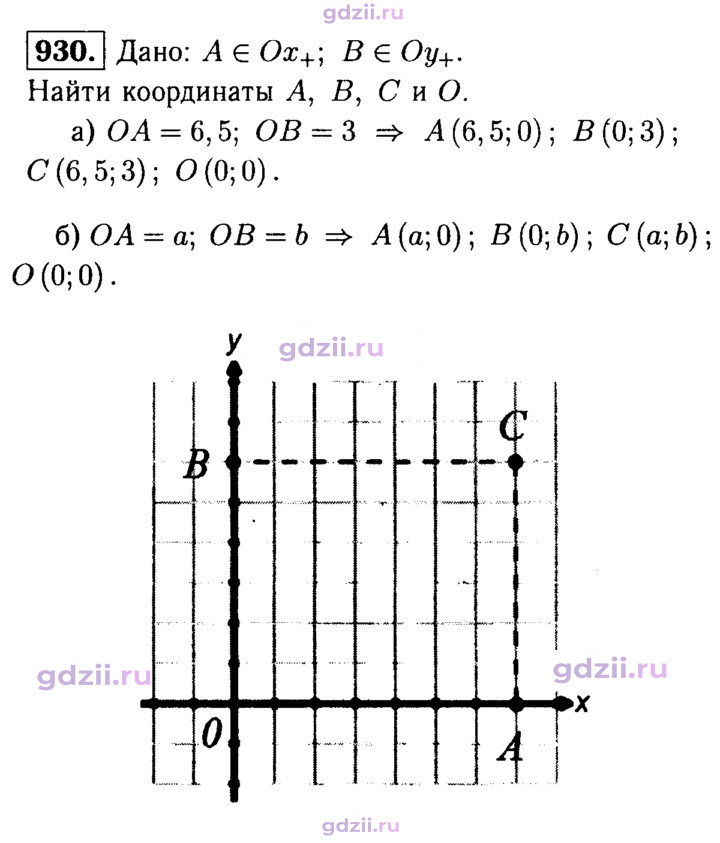 Скан решения номера 930