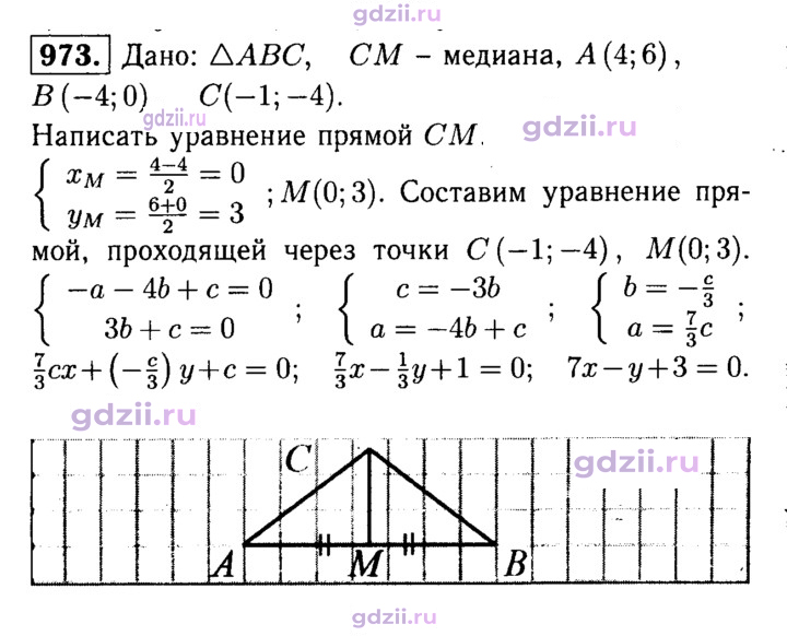 Скан решения номера 973