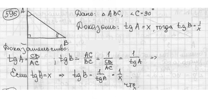 Скан решения номера 596