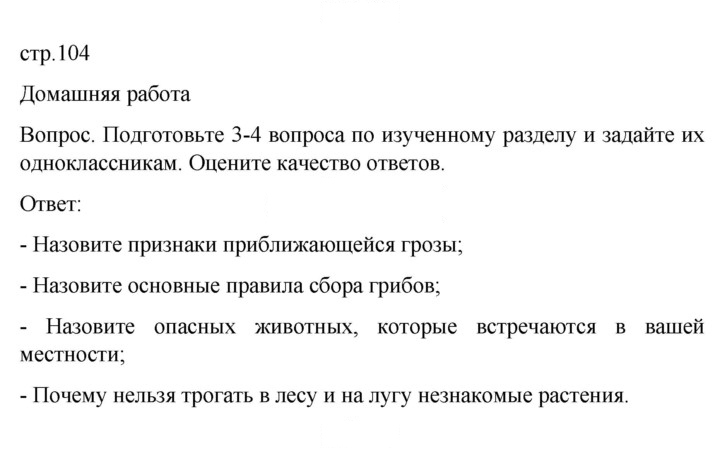 Скан решения номера 104