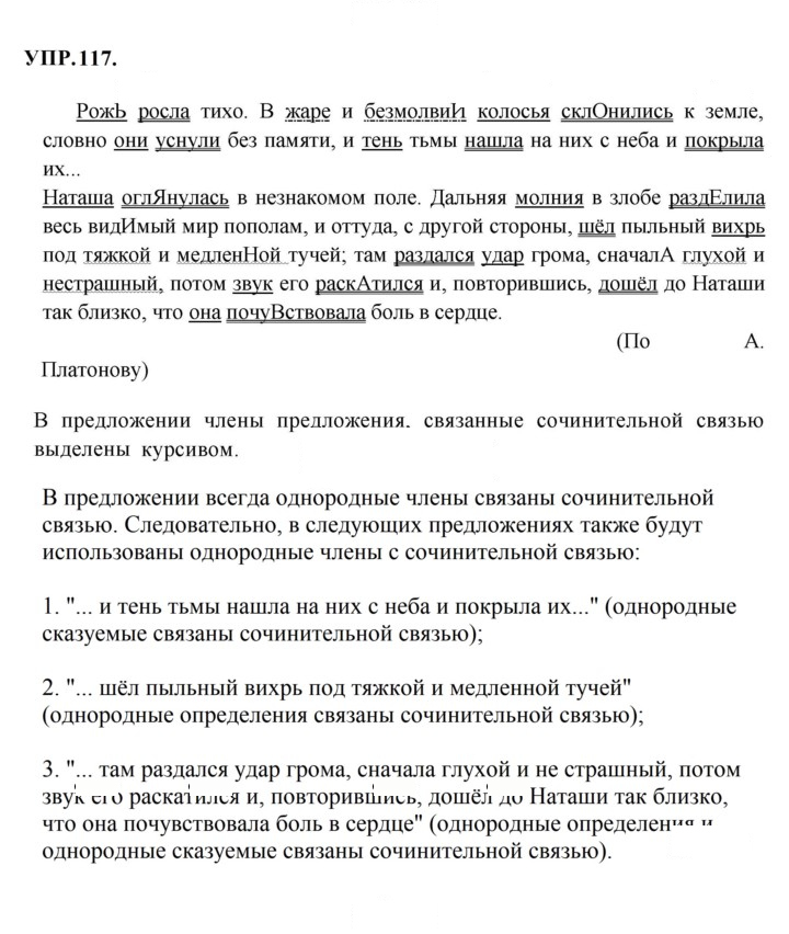 Скан решения номера 117