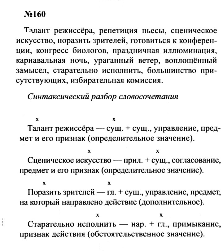 Скан решения номера 160