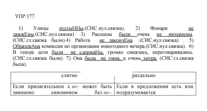 Скан решения номера 177