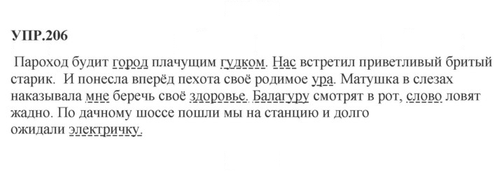 Скан решения номера 206