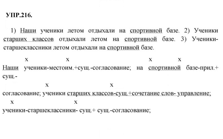 Скан решения номера 216