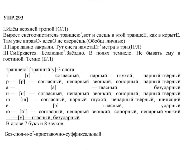 Скан решения номера 293