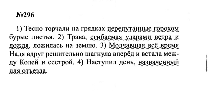 Скан решения номера 296