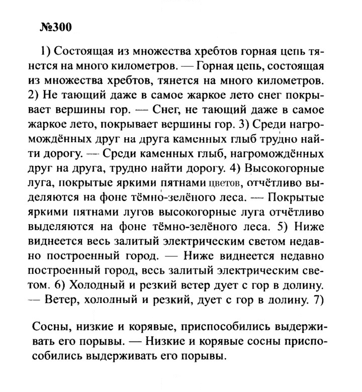 Скан решения номера 300