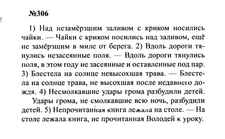 Скан решения номера 306