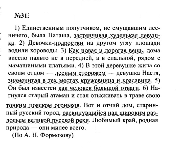 Скан решения номера 313