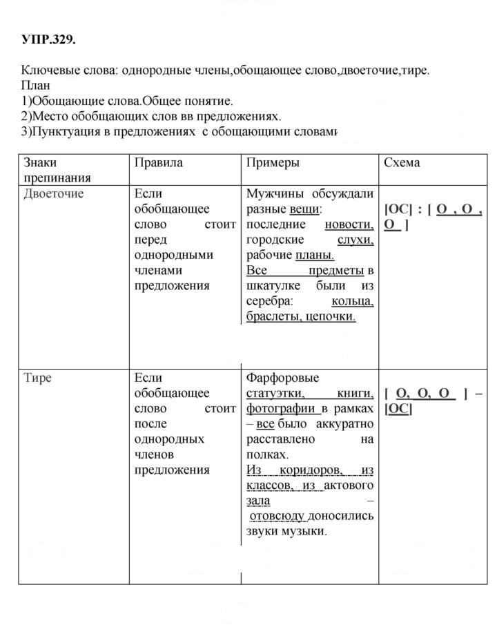 Скан решения номера 329
