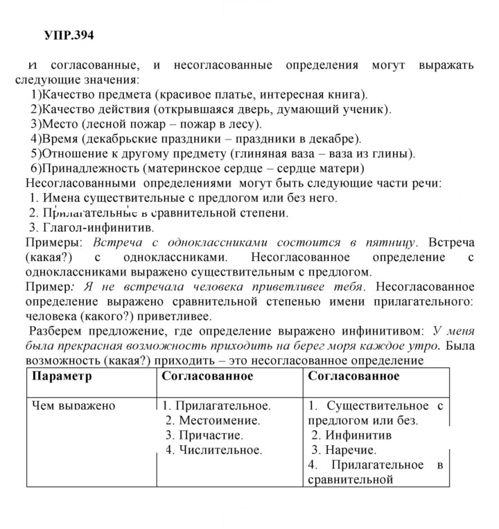 Скан решения номера 394