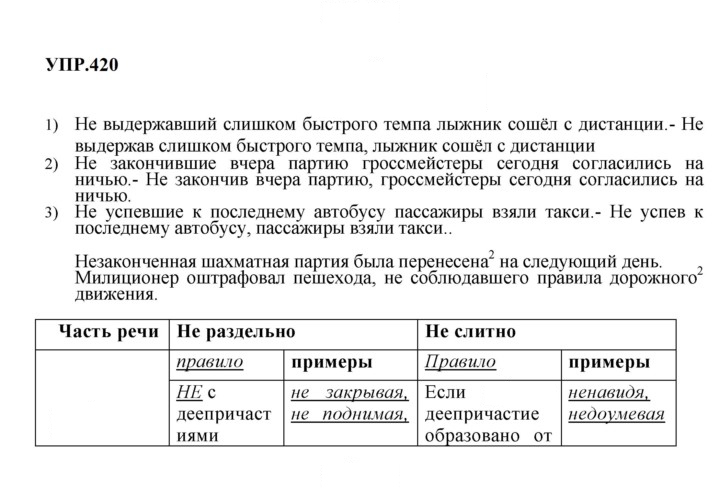 Скан решения номера 420