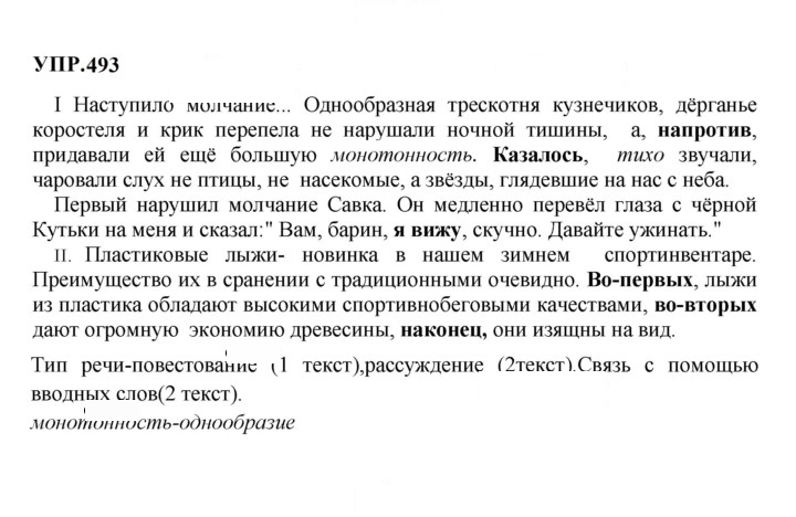 Скан решения номера 493