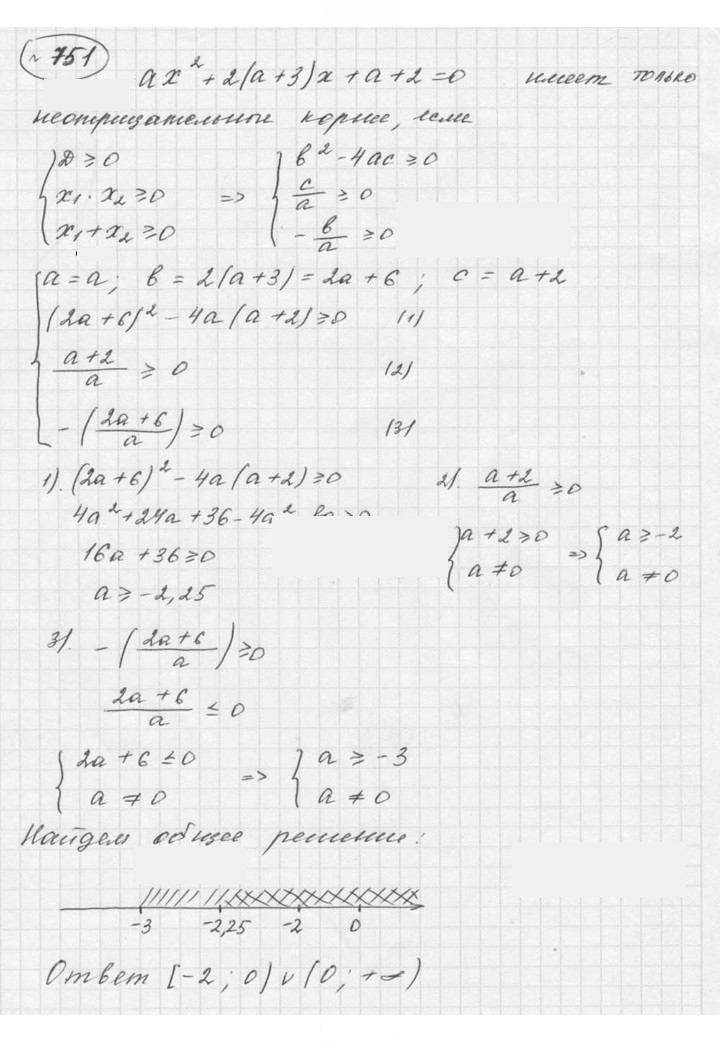 Скан решения номера 751