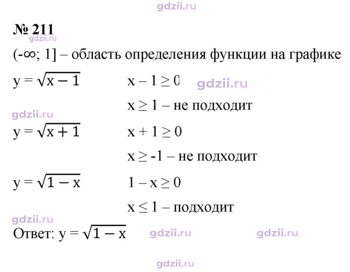 Скан решения номера 211