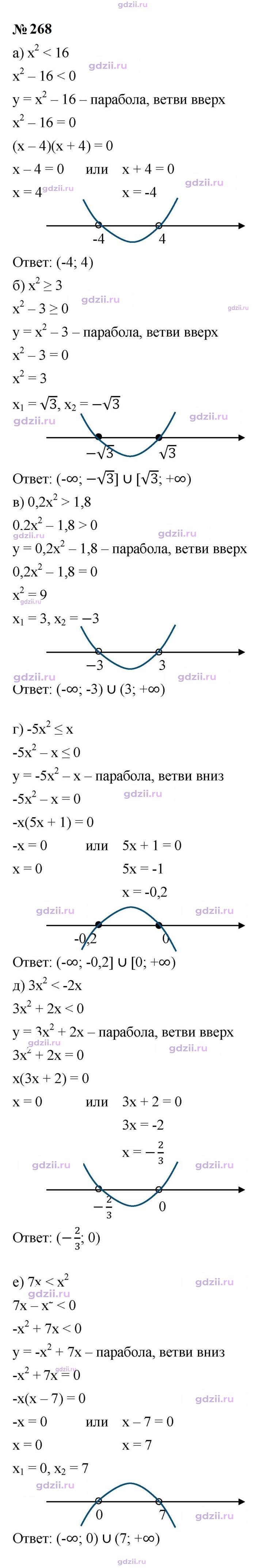 Скан решения номера 268