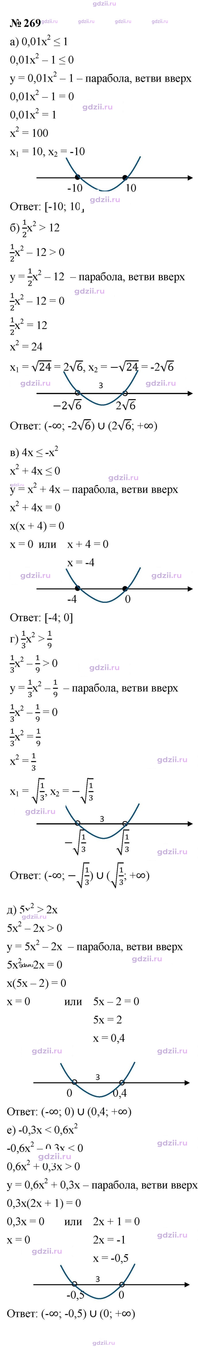 Скан решения номера 269