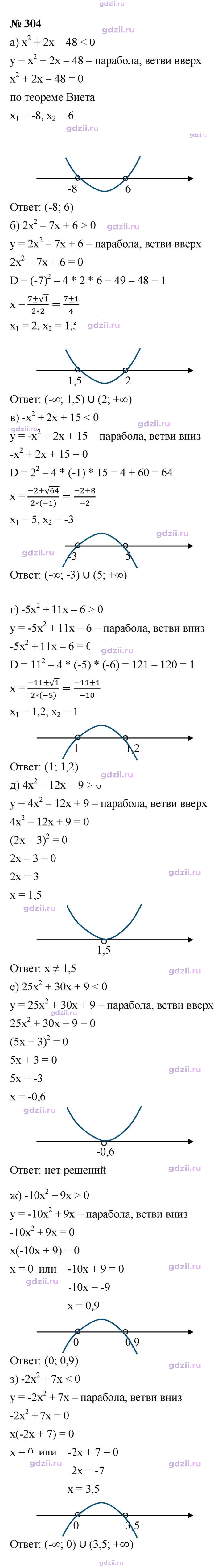 Скан решения номера 304