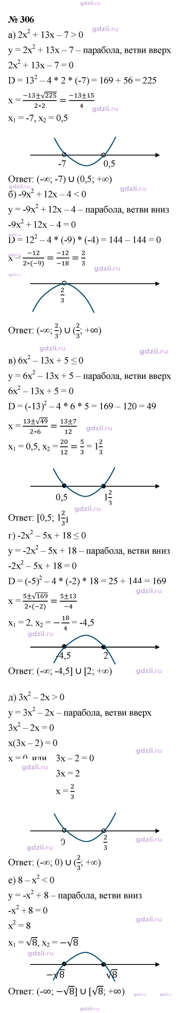 Скан решения номера 306
