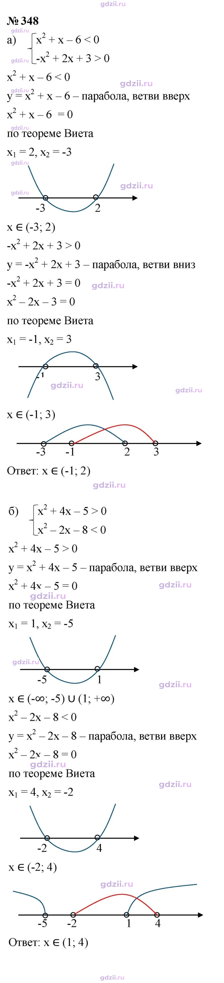 Скан решения номера 348