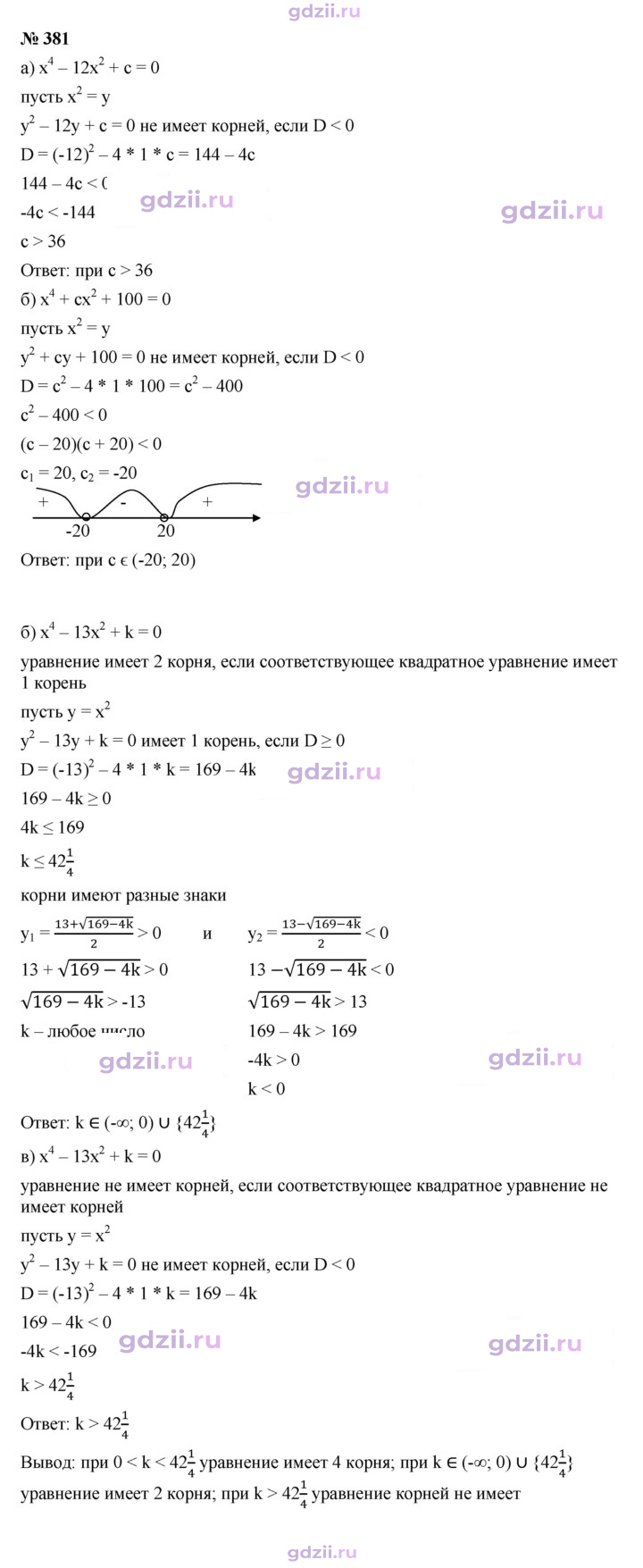 Скан решения номера 381