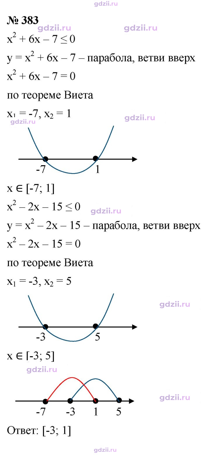 Скан решения номера 383