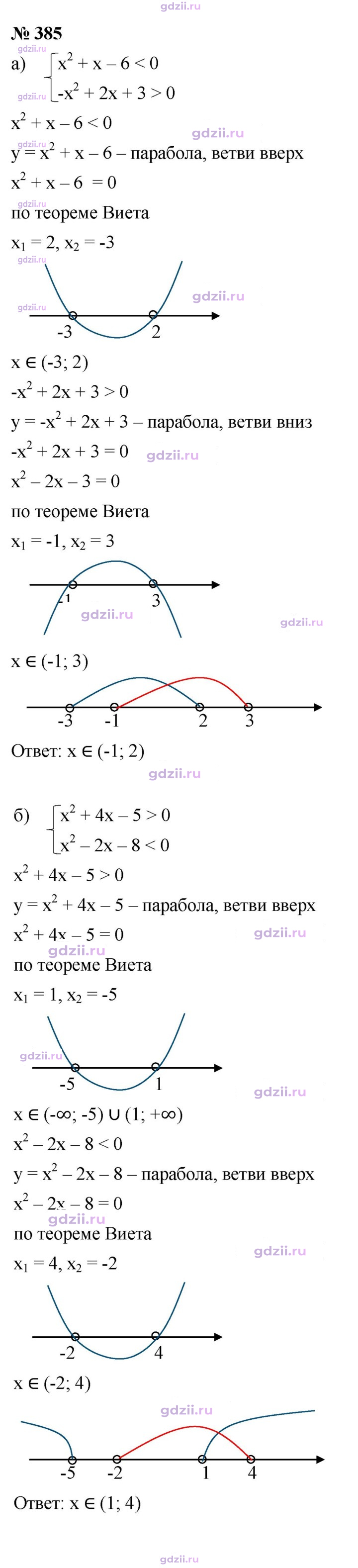 Скан решения номера 385