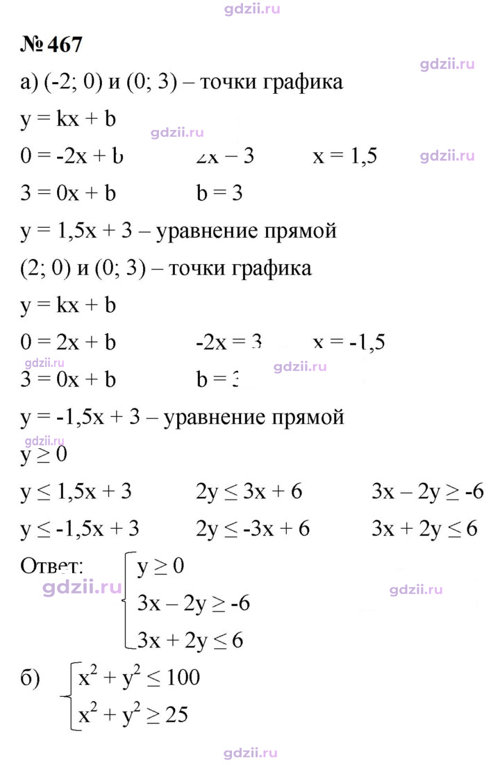 Скан решения номера 467